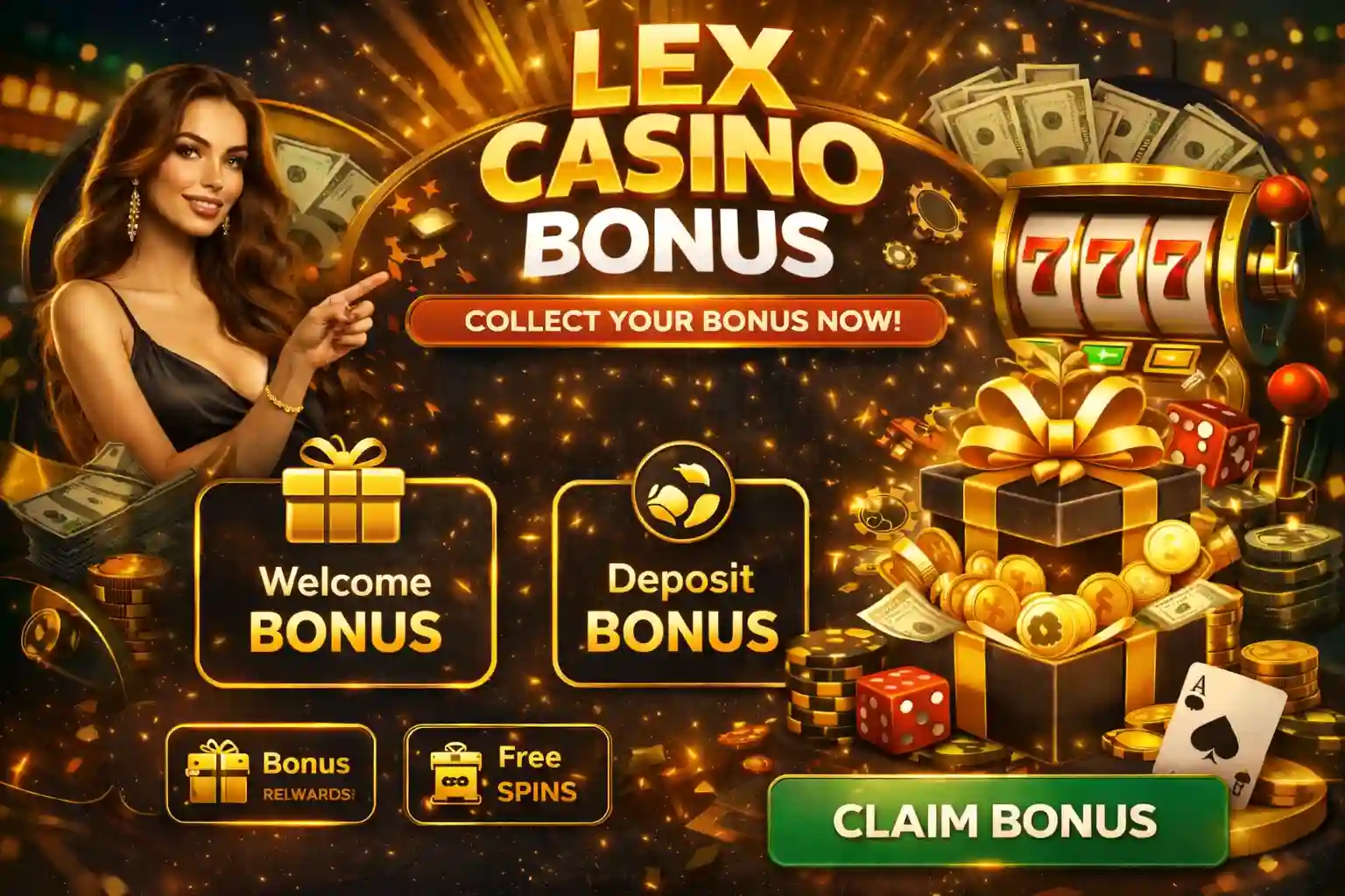 Lex Casino Bonus – bonusy online casina s free spiny, odměnami a speciálními nabídkami