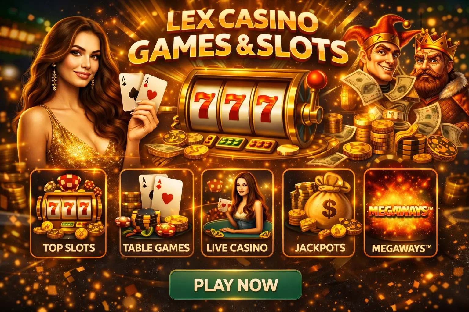 Lex Casino pelit ja kolikkopelit – pelaa online slotteja, pöytäpelejä ja live-kasinopelejä oikealla rahalla euroissa