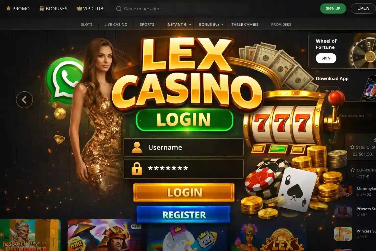 Lex Casino Login – Вхід в онлайн-казино з бонусами, ігровими автоматами та швидкою реєстрацією